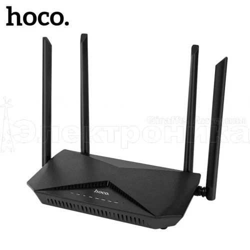 маршрутизатор hoco dq02, 4g lte-модем, 2х диапозонный, 5 портов, 4 гбит/с стационарный роутер wi-fi  фото