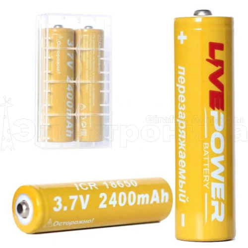 аккумулятор g60 18650 ltp-11 (2000mah 6000 ma, 3.7v) перезаряжаемая литий-ионная батарейка  фото