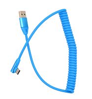 кабель usb 2a орбита km-142 (type c) 1м витой/500  фото