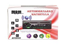 автомагнитола 1din mrm av3040 bt, lcd экран, пульт ду, fm радио, usb разъем, aps, 4*50 w, радиатор  фото