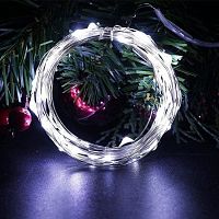 гирлянда led огонек og-ldl08 белая светодиодная (usb)  фото