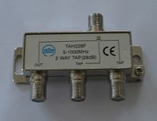 ответвитель на 2 отвода tah 228f (5 - 1000 мгц) 28db  фото