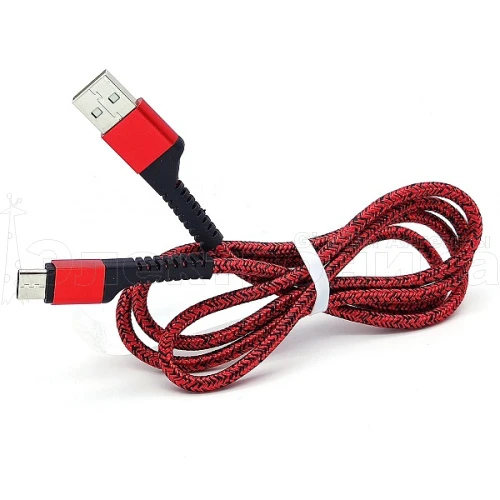 орбита ot-smm45 красный кабель usb 2.4a (microusb) 1м  фото