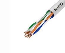 кабель для компьютерных сетей  ripo   utp4cat5e 24awg cu ripo серый,  за 1 метр  фото