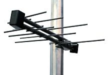 антенна тв внешняя уличная альфа н111 mini 5v с усилителем цифровая эфирная для dvb-t2 тв  фото