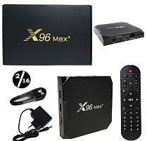 медиа-приставка x96 max+ - 2gb/16gb android 9,0 медиаплеер smart tv iptv ott приставка 4k hd h.265  фото