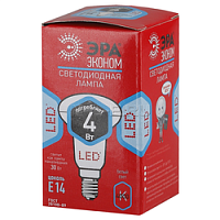 лампа светодиодная эра эко. рефлектор эра led smd r39-4w-840-e14 eco.  фото