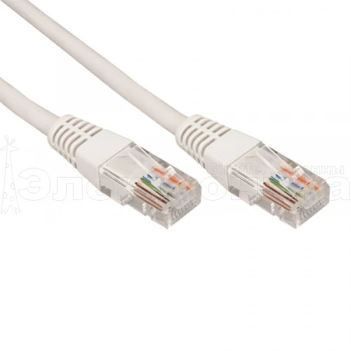 патчкорд utp rj45 cat 5e ripo 15 м (серый) 8-жильный шнур rj45-rj45 для соединения сетевых устройств  фото