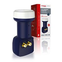 конвертер спутниковый на 2 выхода lu-40tcir для триколор/нтв-плюс круговой поляризации lumax  фото