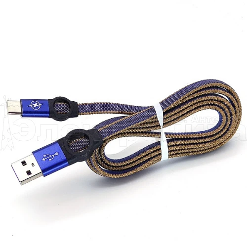 орбита ot-smm44 синий кабель usb 2.4a (microusb) 1м  фото