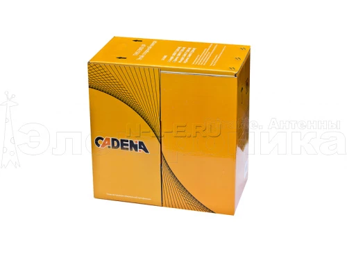 кабель для компьютерных сетей cadena utp2-cat5e (24 awg) медный, внутренний, серый, 305(500) м  фото