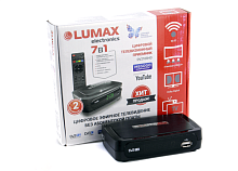 Цифровая приставка LUMAX DV2108HD эфирный DVB-T2/C тв ресивер бесплатное тв TV-тюнер медиаплеер IPTV от магазина Электроника GA