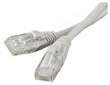 патчкорд ripo utp rj45 cat 5e 1 м (серый) 8-жильный шнур rj45-rj45 д/соединения сетевых устройств  фото