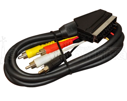 шнур scart 4 rca   фото