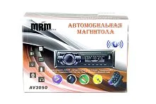 автомагнитола 1din mrm av3050 bt, lcd экран,пульт ду, fm радио,1 usb, aps, 4*50 w, радиатор,7 цветов  фото