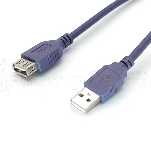 шнур usb-usb 1,5м (штекер-гнездо) орбита ot-pcc26  фото