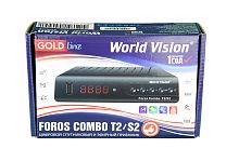 Цифровая приставка World Vision FOROS Combo эфирно-спутниковая DVB-T2/S2/C тв приставка, медиаплеер от магазина Электроника GA