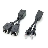 переходник орбита ot-vnp31 rj-45 для двух параллельных 10/100 мб/с подключений  фото